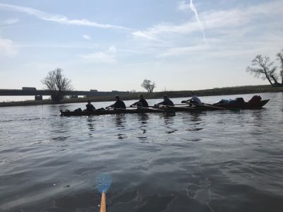 Ruderfahrt auf der Mittleren Elbe