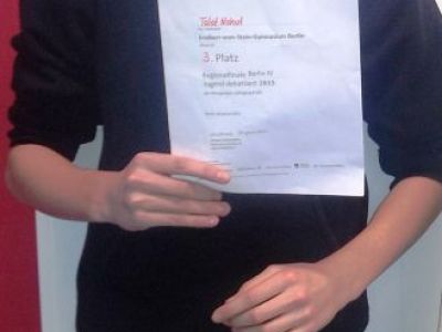 3. Platz beim Regionalwettbewerb